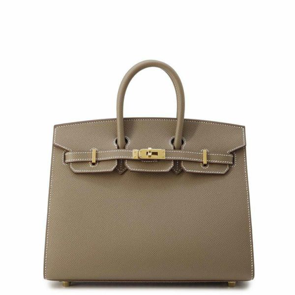 エルメス バーキン25 セリエ エトゥープ/ゴールド金具 エプソン W刻印 HERMES Birkin ハンドバッグ