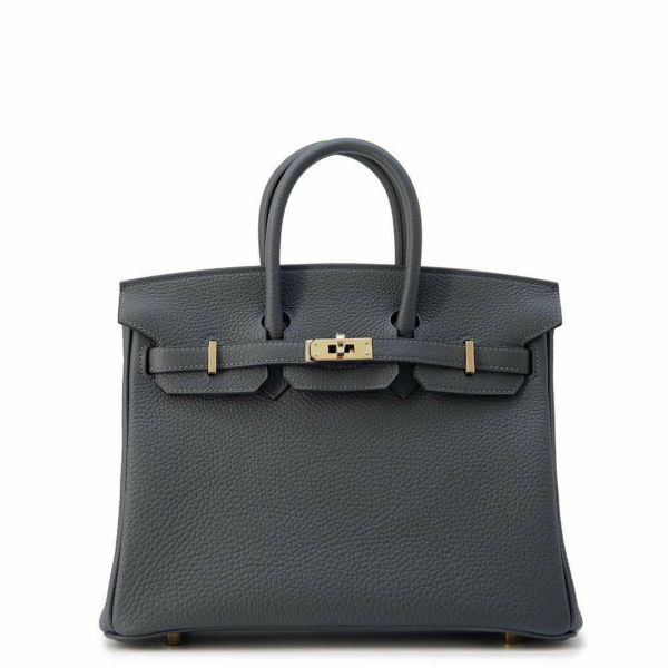 エルメス バーキン25 グリミスティ/シャンパンゴールド金具 トゴ W刻印 HERMES Birkin ハンドバッグ