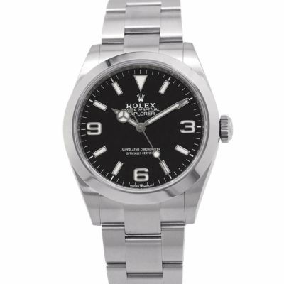 ロレックス エクスプローラー1 40 ランダムシリアル ルーレット 224270 ROLEX 腕時計 黒文字盤 安心保証