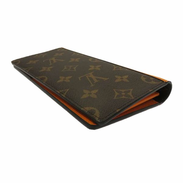 ルイヴィトン 長財布 モノグラム・マカサー ポルトフォイユ・ブラザ NM M82551 LOUIS VUITTON ブラウン/オレンジ