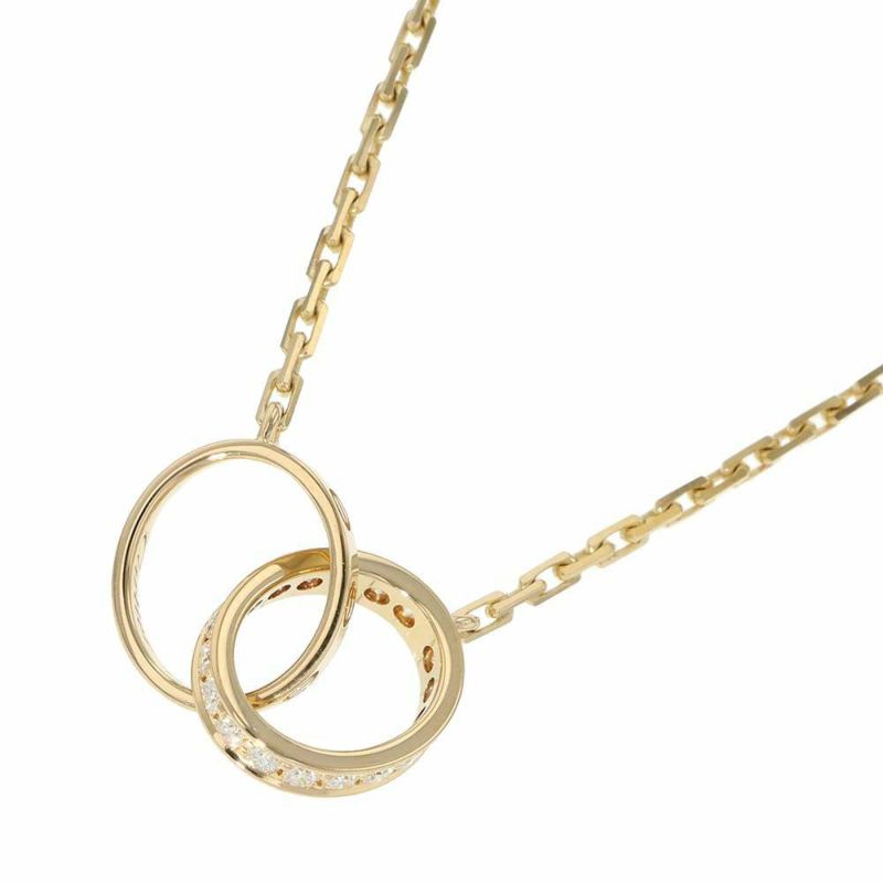 カルティエ ネックレス LOVE ネックレス ダイヤモンド 18P 計0.22ct K18YGイエローゴールド B7013800 ベビーラブ ペンダント