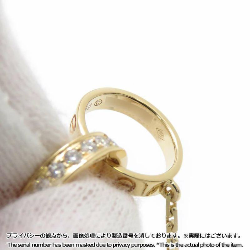カルティエ ネックレス LOVE ネックレス ダイヤモンド 18P 計0.22ct K18YGイエローゴールド B7013800 ベビーラブ ペンダント