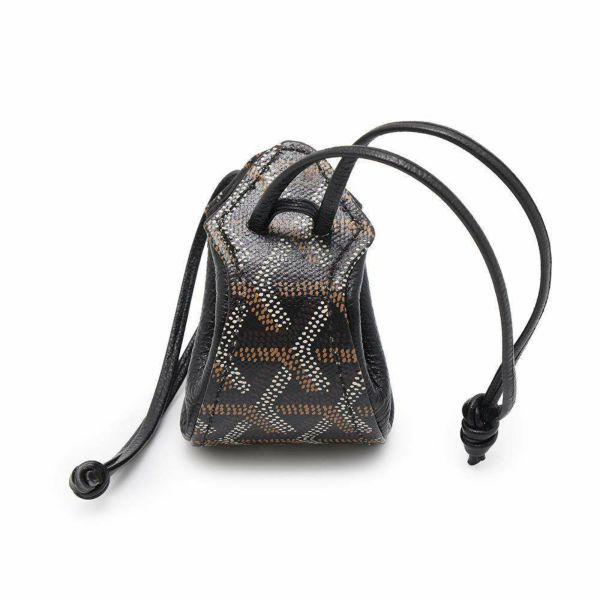 ゴヤール コインケース ブルス 巾着 PVC GOYARD 黒 安心保証