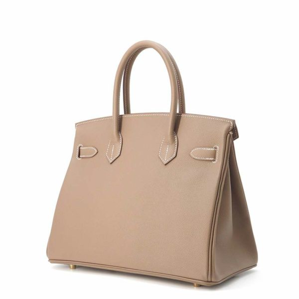 エルメス バーキン30 エトゥープ/ゴールド金具 エプソン W刻印 HERMES Birkin ハンドバッグ