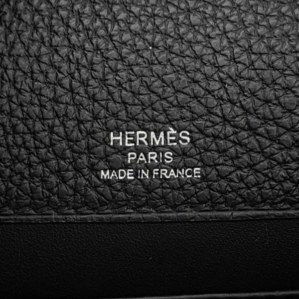 エルメス ショルダーバッグ サック ア デペッシュ21 ブラック/シルバー金具 トゴ B刻印 HERMES 黒