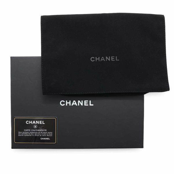 シャネル チェーンウォレット シェブロン Vステッチ ココマーク カーフスキン A70230 CHANEL 財布 黒