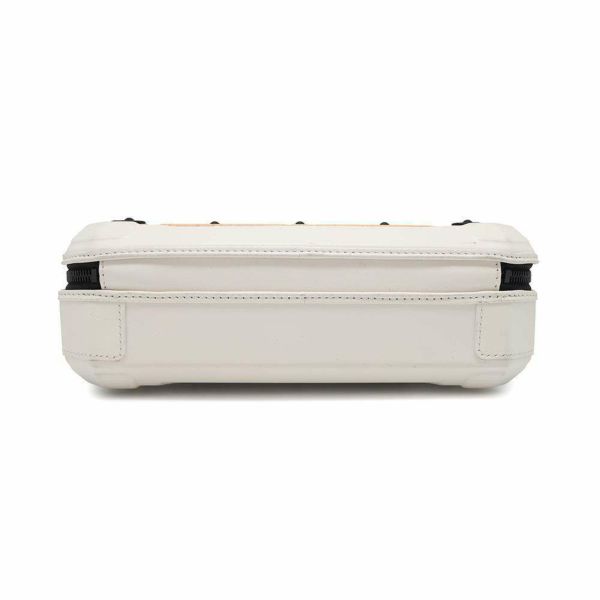 ルイヴィトン ショルダーバッグ カーフレザー フューチャー・トランク M21950 LOUIS VUITTON ハンドバッグ 白 黒