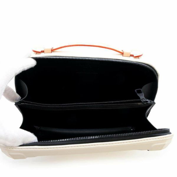 ルイヴィトン ショルダーバッグ カーフレザー フューチャー・トランク M21950 LOUIS VUITTON ハンドバッグ 白 黒