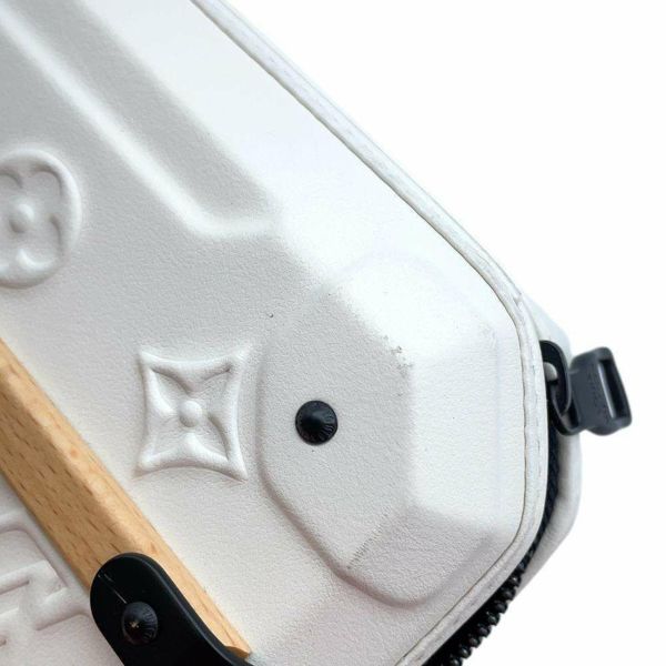 ルイヴィトン ショルダーバッグ カーフレザー フューチャー・トランク M21950 LOUIS VUITTON ハンドバッグ 白 黒