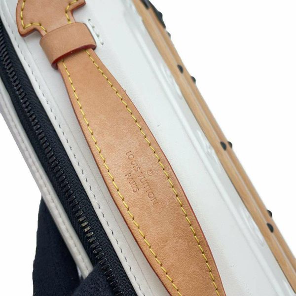 ルイヴィトン ショルダーバッグ カーフレザー フューチャー・トランク M21950 LOUIS VUITTON ハンドバッグ 白 黒