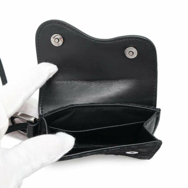 クリスチャン・ディオール ショルダーウォレット オブリーク キャンバス Christian Dior トロッター 　黒