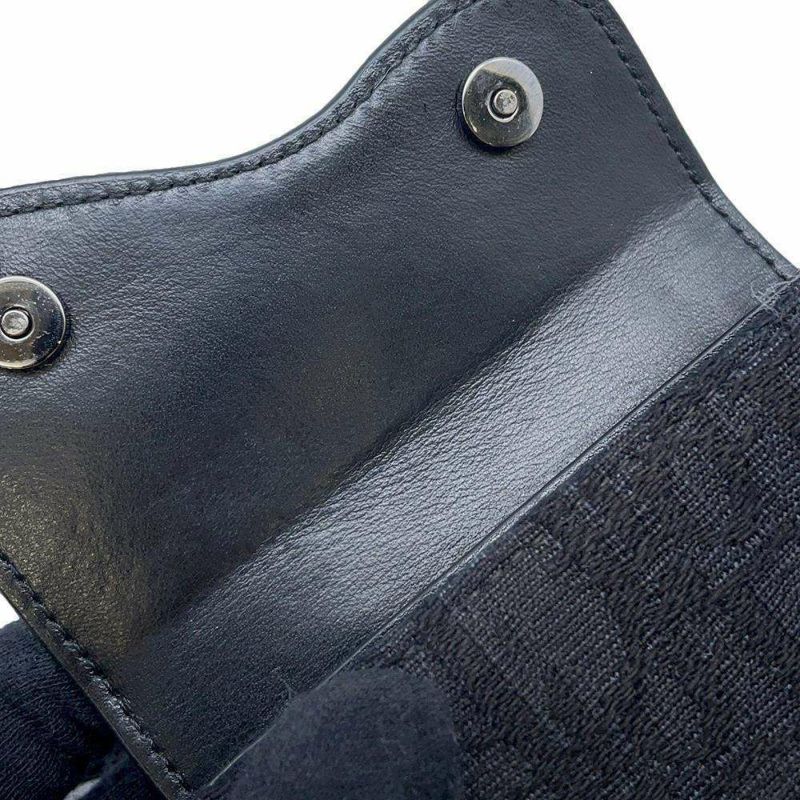 クリスチャン・ディオール ショルダーウォレット オブリーク キャンバス Christian Dior トロッター 　黒