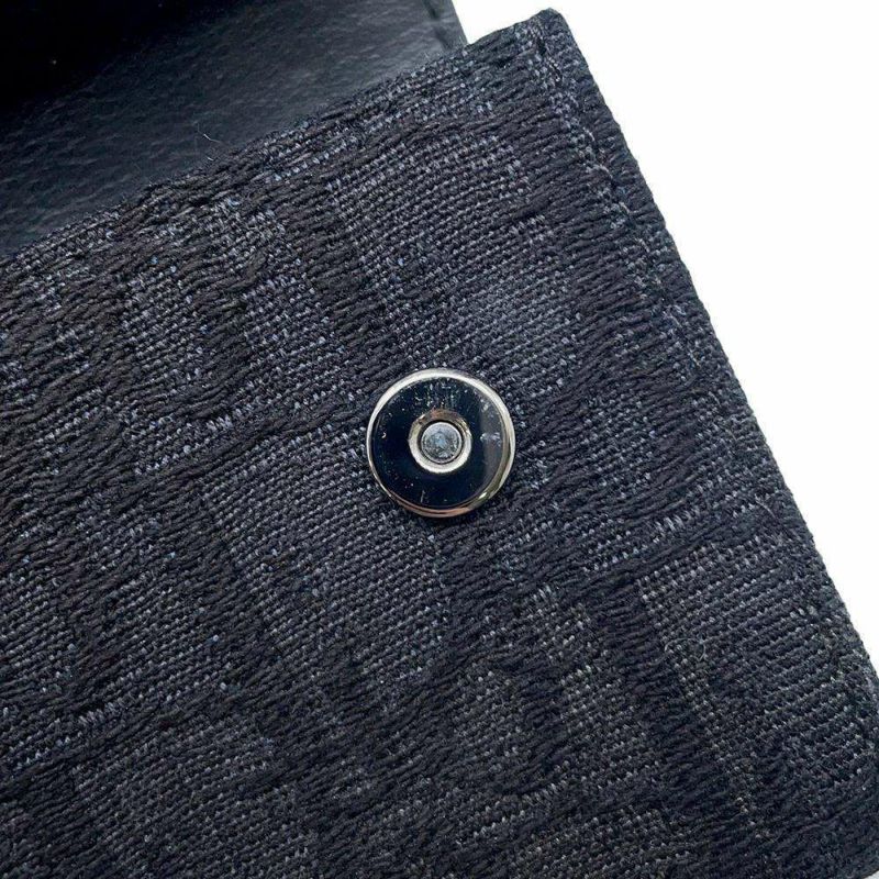 クリスチャン・ディオール ショルダーウォレット オブリーク キャンバス Christian Dior トロッター 　黒