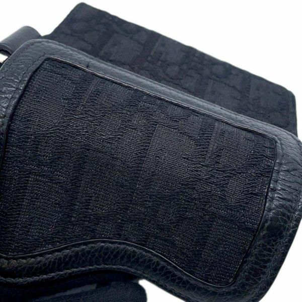 クリスチャン・ディオール ショルダーウォレット オブリーク キャンバス Christian Dior トロッター 　黒