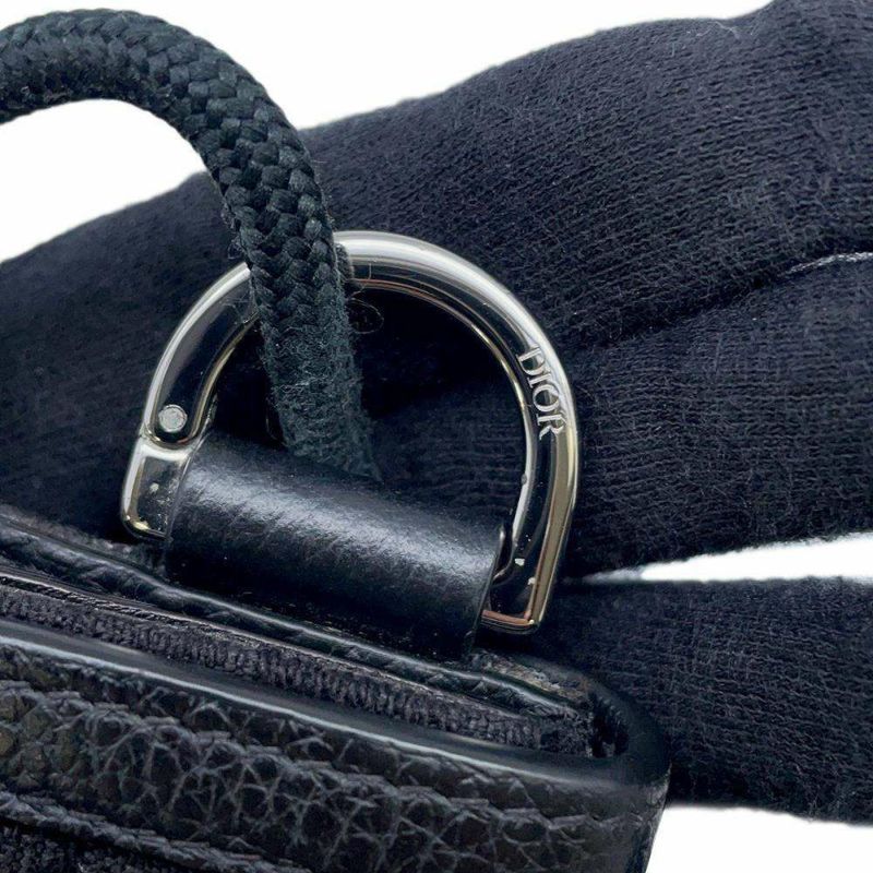 クリスチャン・ディオール ショルダーウォレット オブリーク キャンバス Christian Dior トロッター 　黒