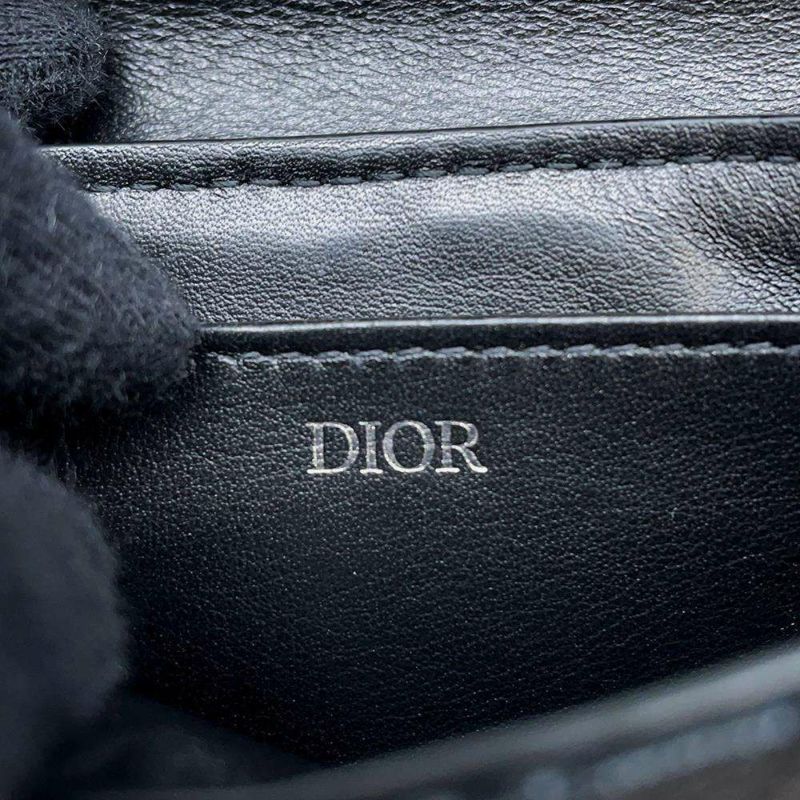 クリスチャン・ディオール ショルダーウォレット オブリーク キャンバス Christian Dior トロッター 　黒