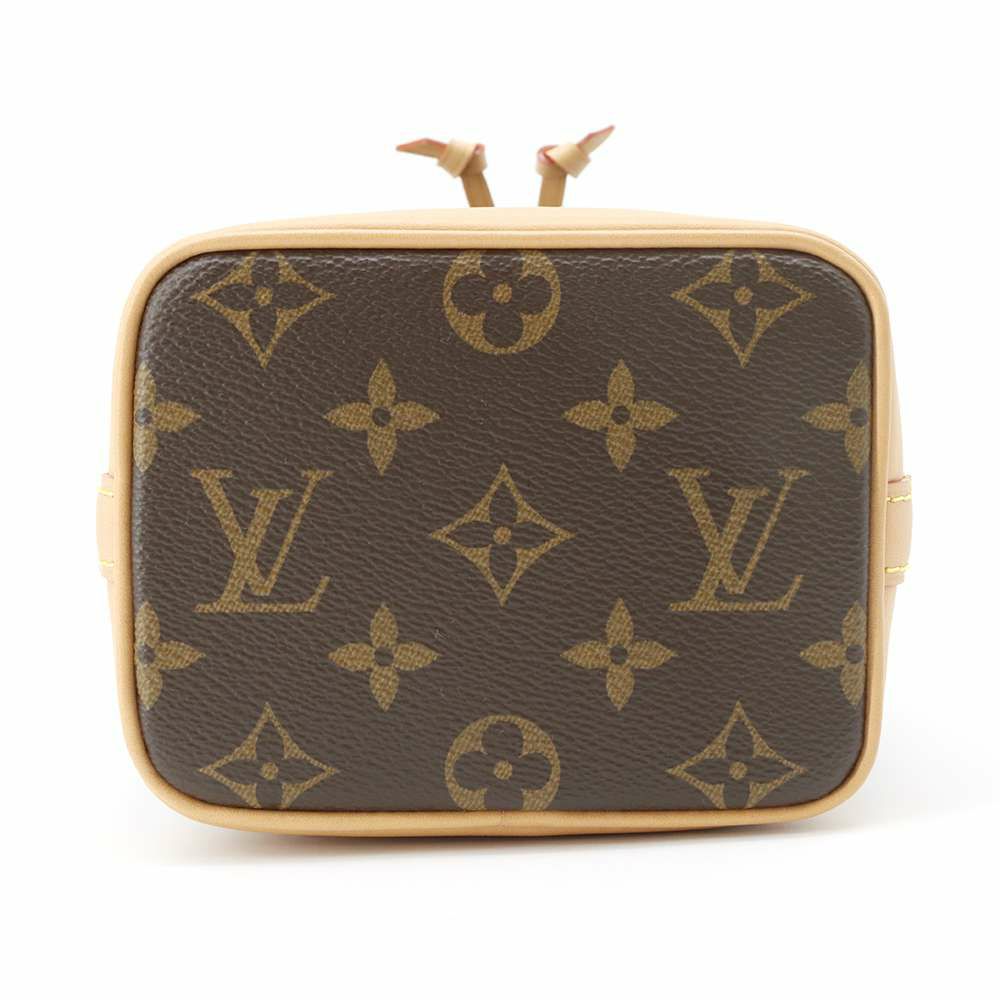ルイヴィトン ハンドバッグ モノグラム ナノ・ノエ M81266 LOUIS VUITTON ブラウン 2wayショルダーバッグ