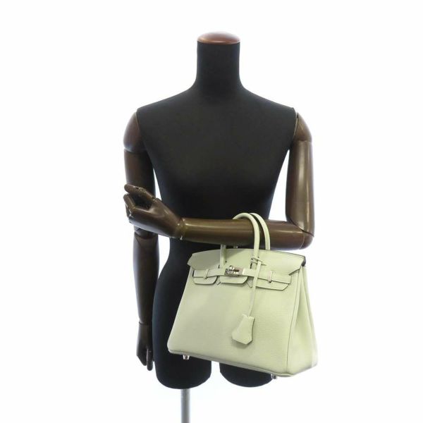 エルメス バーキン25 グリネヴェ/シルバー金具 トゴ B刻印 HERMES Birkin ハンドバッグ