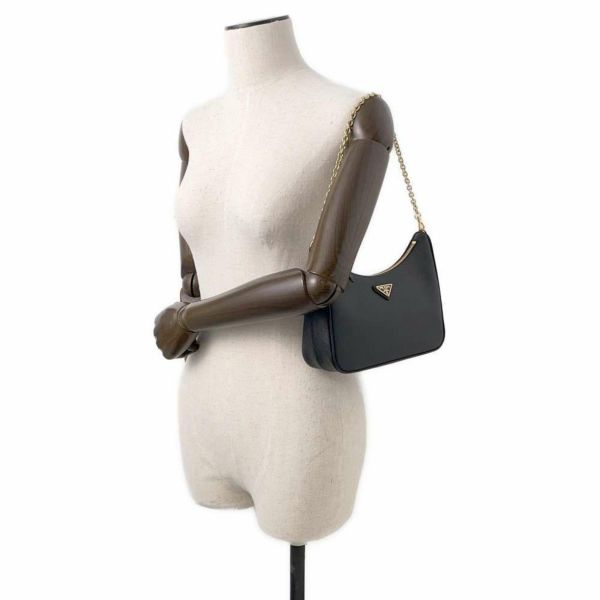 プラダ ショルダーバッグ サフィアーノ リエディション 2005 レザー 1BH204 PRADA バッグ 黒