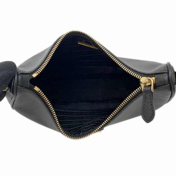 プラダ ショルダーバッグ サフィアーノ リエディション 2005 レザー 1BH204 PRADA バッグ 黒
