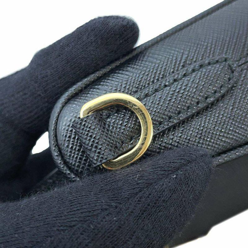 プラダ ショルダーバッグ サフィアーノ リエディション 2005 レザー 1BH204 PRADA バッグ 黒