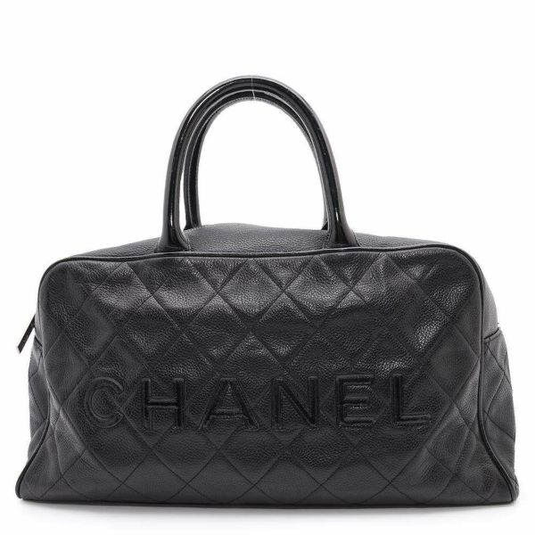 シャネル ハンドバッグ マトラッセ ココマーク キャビアスキン A15685 CHANEL バッグ ミニボストン 黒