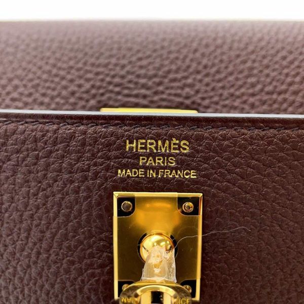 エルメス ハンドバッグ ケリー25 内縫い ルージュセリエ/ゴールド金具 トゴ B刻印 HERMES 2way