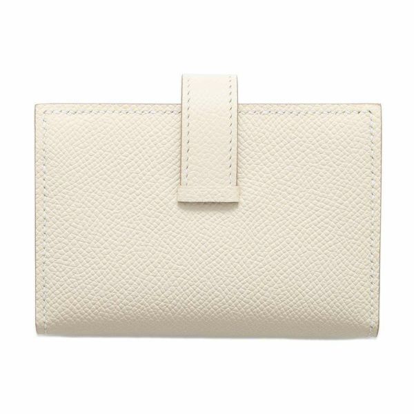 エルメス カードケース ベアン ミニ クレ/シルバー金具 エプソン W刻印 HERMES 名刺入れ