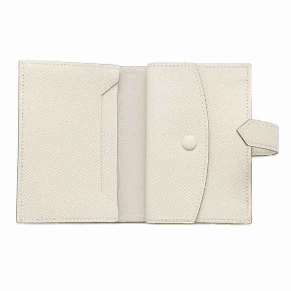 エルメス カードケース ベアン ミニ クレ/シルバー金具 エプソン W刻印 HERMES 名刺入れ