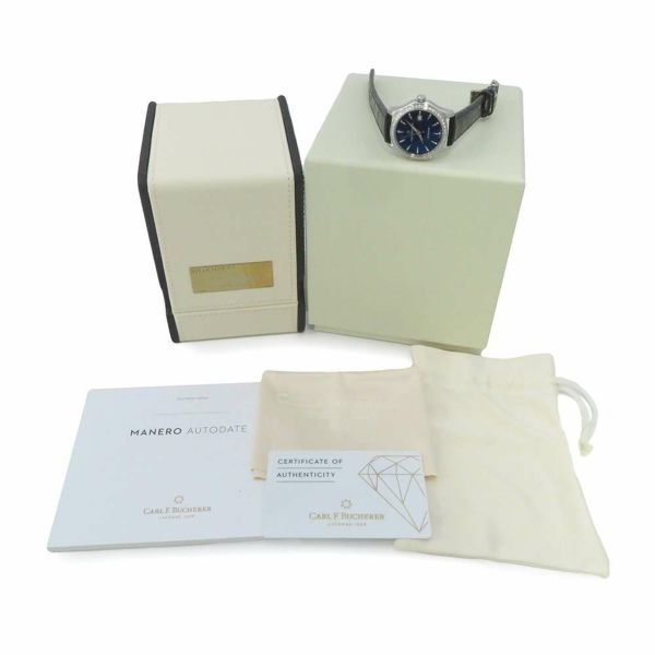 カール F.ブヘラ マネロ オートデイト 00.10911.08.53.11 CARL F. BUCHERER 腕時計 ブルー文字盤