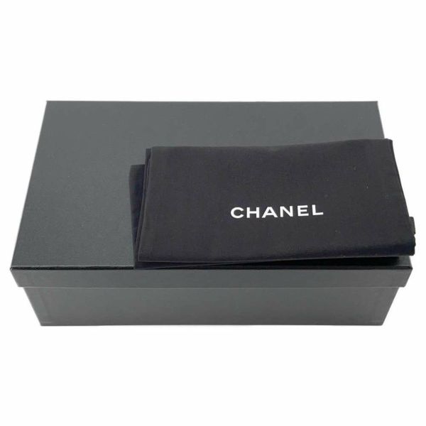 シャネル パンプス ココマーク リボン バレエシューズ レディースサイズ36 1/2C G02819 CHANEL フラットシューズ 靴 黒