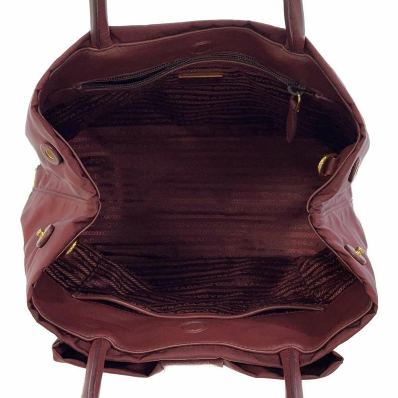 プラダ トートバッグ リボン テスート ナイロン ブラック 1BG068 PRADA 2wayショルダーバッグ バッグ アウトレット品