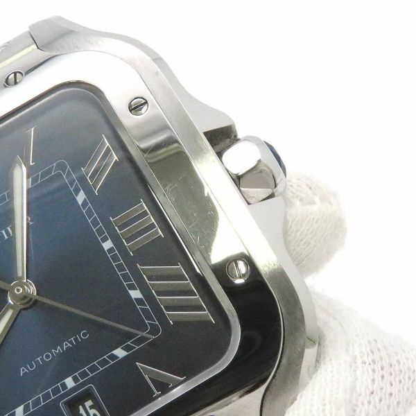カルティエ サントス ドゥ カルティエ LM WSSA0071 Cartier 腕時計 ブルー文字盤