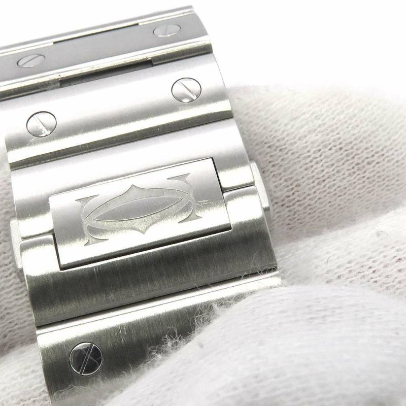 カルティエ サントス ドゥ カルティエ LM WSSA0071 Cartier 腕時計 ブルー文字盤