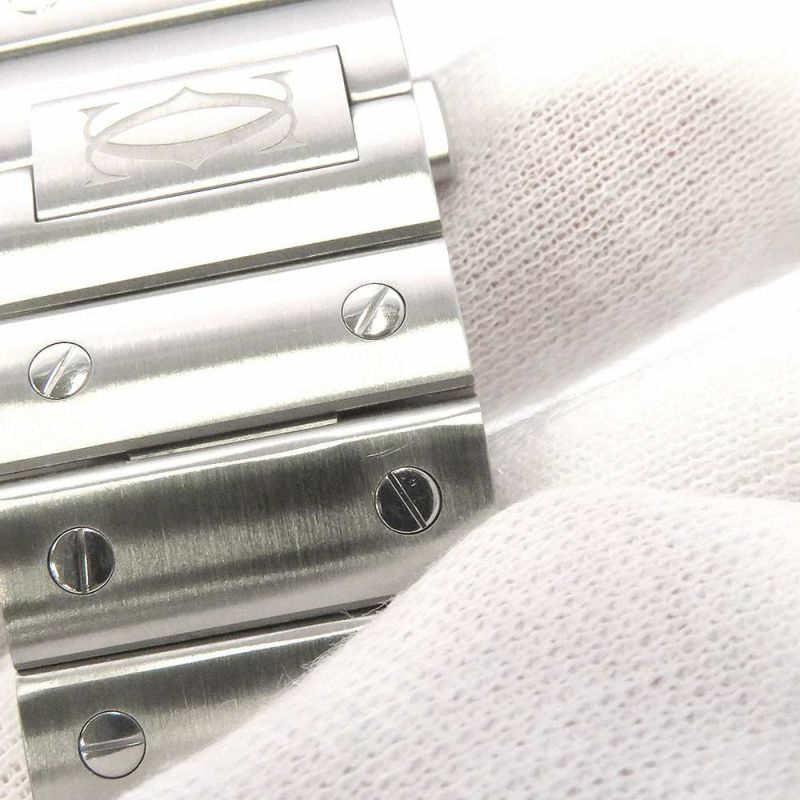 カルティエ サントス ドゥ カルティエ LM WSSA0071 Cartier 腕時計 ブルー文字盤