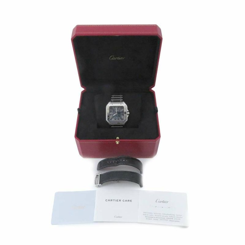 カルティエ サントス ドゥ カルティエ LM WSSA0071 Cartier 腕時計 ブルー文字盤