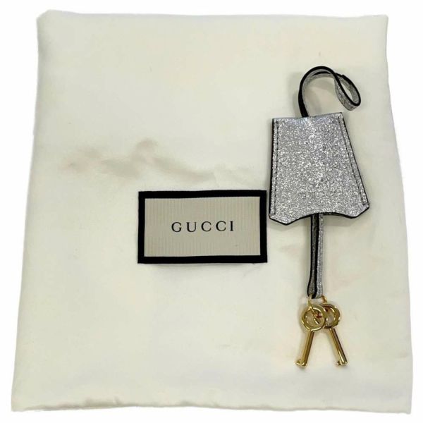 グッチ チェーンショルダーバッグ パドロック スモール 409487 GUCCI バッグ メタリックシルバー