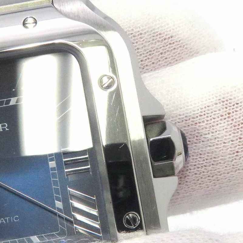 カルティエ サントス ドゥ カルティエ LM WSSA0030 Cartier 腕時計 ブルー文字盤