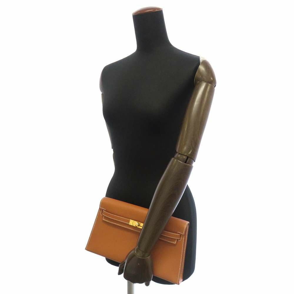 エルメス クラッチバッグ ケリーエラン ゴールド/ゴールド金具 ヴォーマダム B刻印 2way