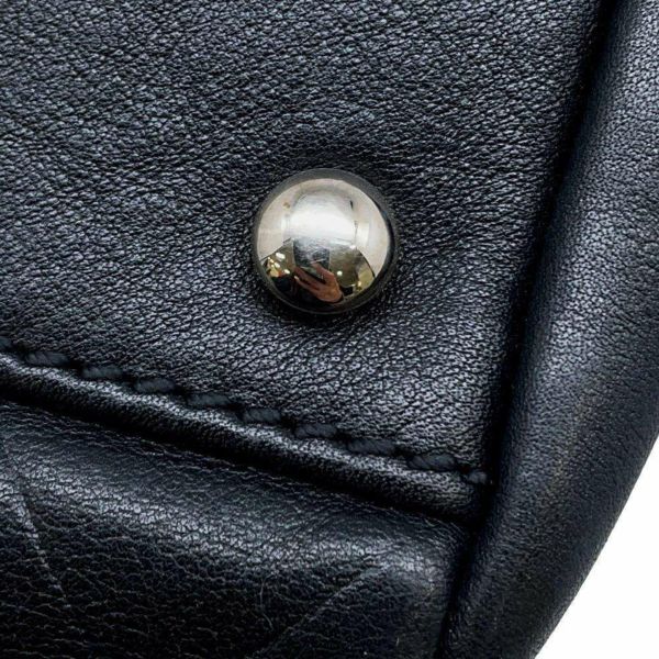 シャネル ハンドバッグ  ココマーク シェブロン A30899 CHANEL バッグ Vステッチ ミニボストンバッグ 黒