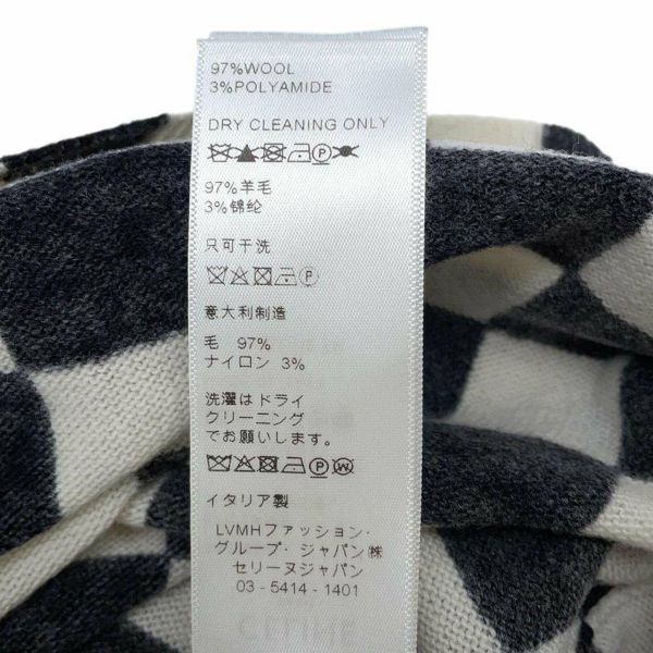 セリーヌ ニット ロゴ ポロシャツ メンズサイズXS 2A364997D CELINE トップス 白 黒