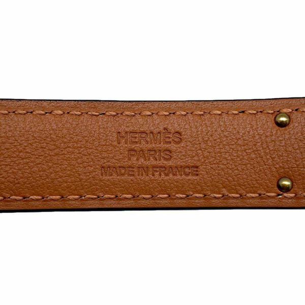 エルメス ケリーベルト ブラック/ピンクゴールド金具 エプソン W刻印 HERMES 黒
