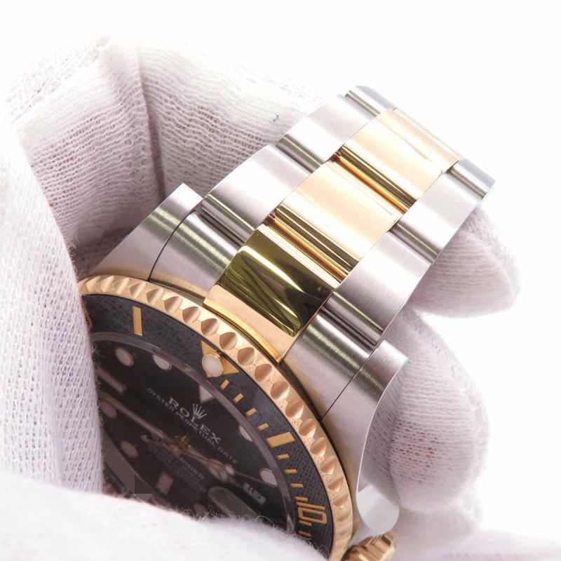 ロレックス サブマリーナ デイト コンビ SS/K18YG ランダムシリアル ルーレット 126613LN 黒文字盤