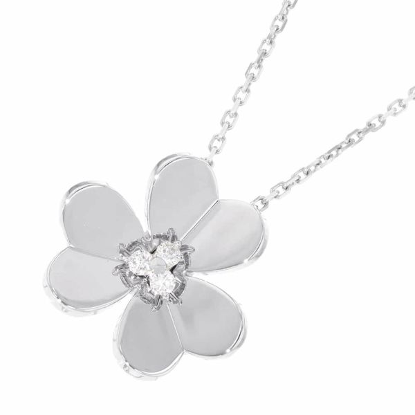 ヴァンクリーフ&アーペル ネックレス フリヴォル ペンダント ラージ ダイヤモンド 3P 0.16ct K18WGホワイトゴールド VCARD25300