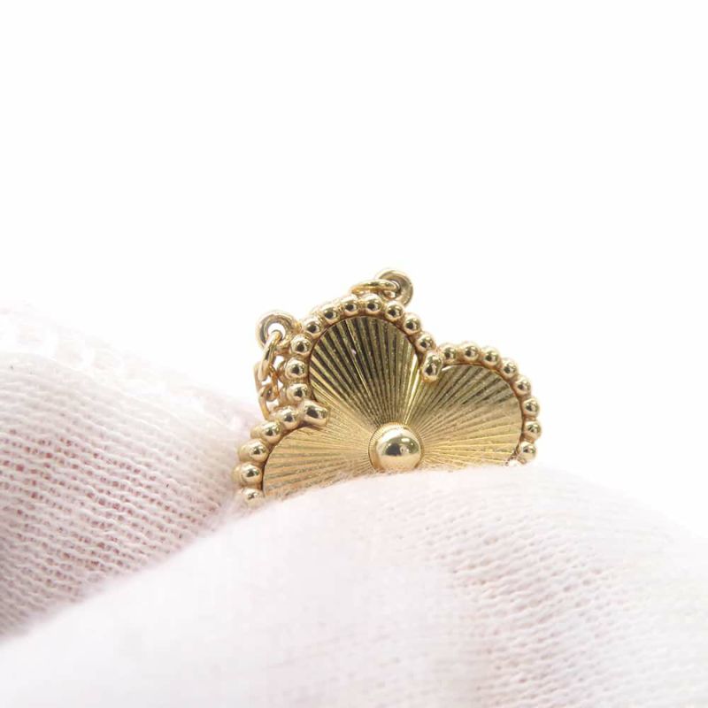 ヴァンクリーフ&アーペル ネックレス ヴィンテージ アルハンブラ ペンダント ギヨシェ K18YGイエローゴールド VCARP4KL00