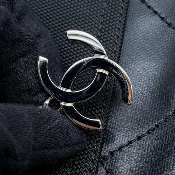 シャネル トートバッグ パリビアリッツ トートPM マトラッセ ココマーク スモール A34208 CHANEL バッグ 黒