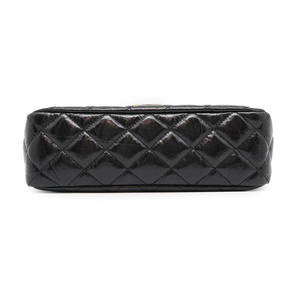 シャネル チェーンショルダーバッグ マトラッセ ココマーク シャイニークランプルカーフレザー AS4322 CHANEL 2way 黒