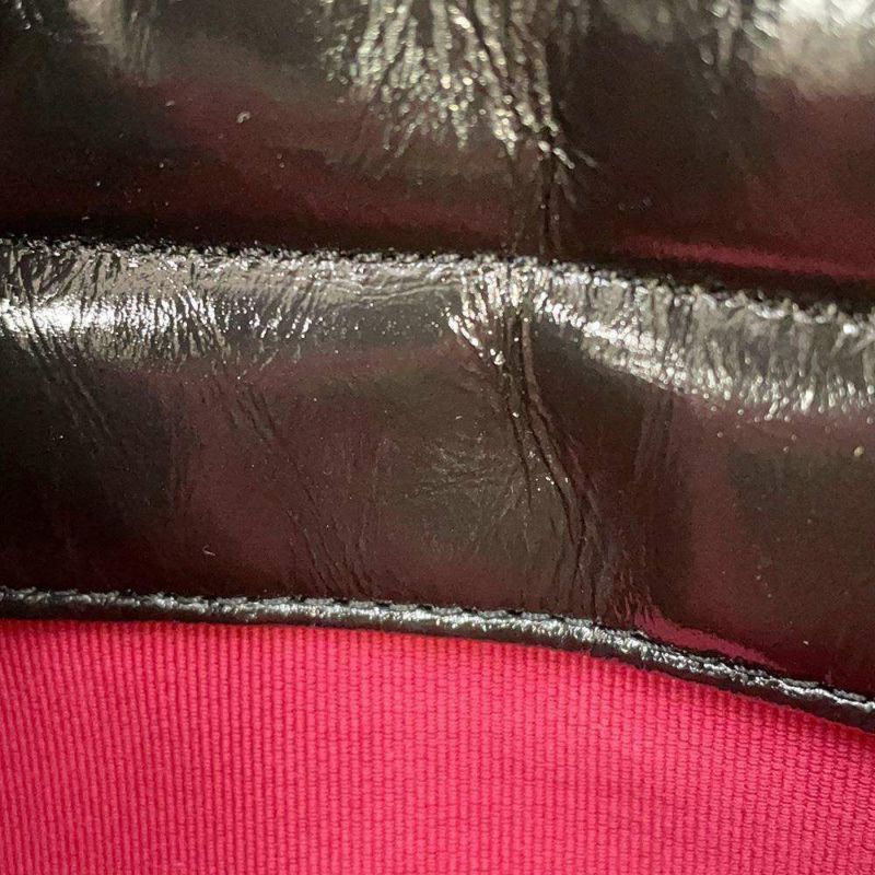 シャネル チェーンショルダーバッグ マトラッセ ココマーク シャイニークランプルカーフレザー AS4322 CHANEL 2way 黒