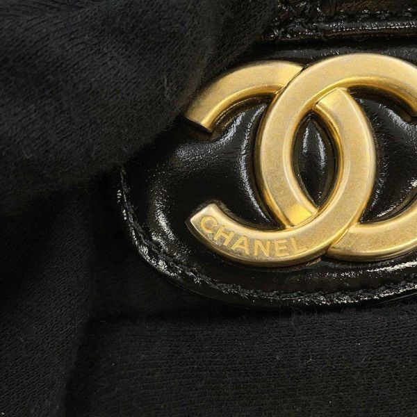 シャネル チェーンショルダーバッグ マトラッセ ココマーク シャイニークランプルカーフレザー AS4322 CHANEL 2way 黒