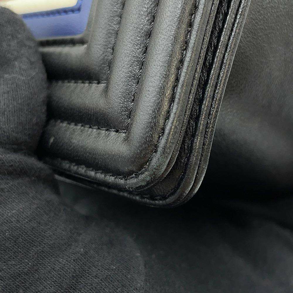 シャネル チェーンショルダーバッグ マトラッセ ココマーク ボーイシャネル A67086 CHANEL 黒 白